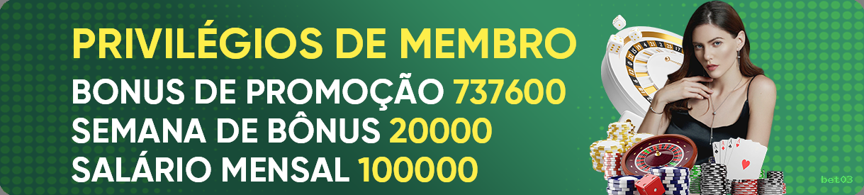 Controles de paJogonto e BRL em bet03